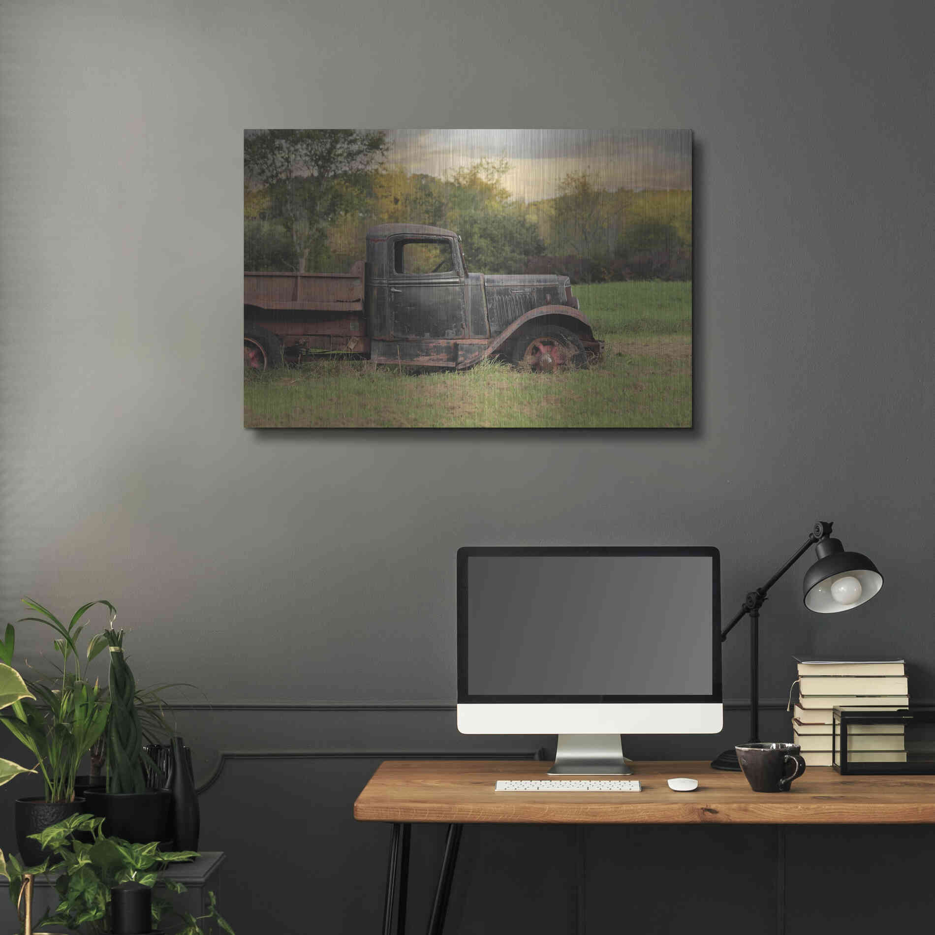 Luxe Metal Art 'Going Nowhere' by Lori Deiter, Metal Wall Art,36x24