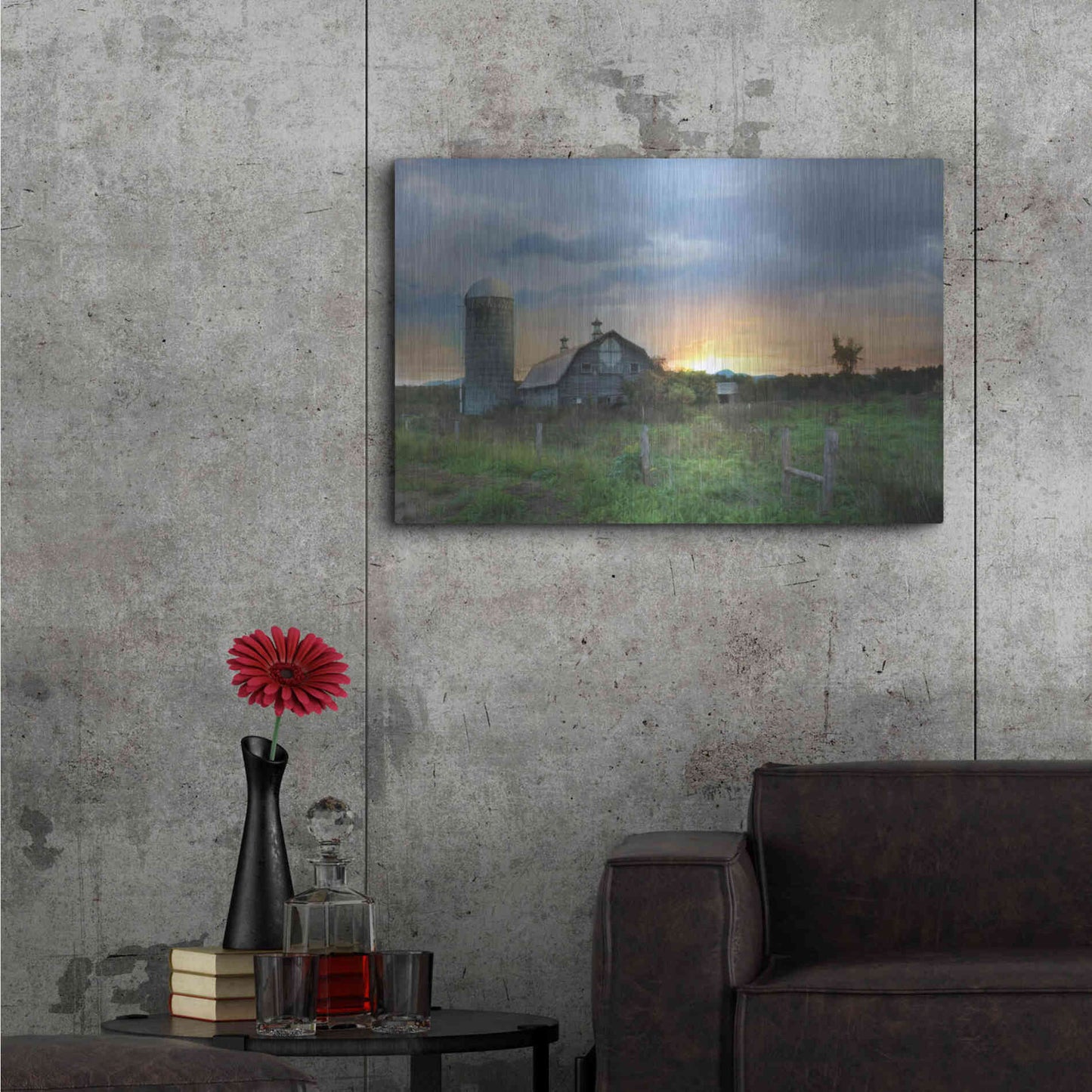Luxe Metal Art 'New Morning in Vermont' by Lori Deiter, Metal Wall Art,36x24