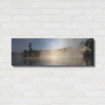 Luxe Metal Art 'Lake Luzerne Sunrise' by Lori Deiter, Metal Wall Art,36x12