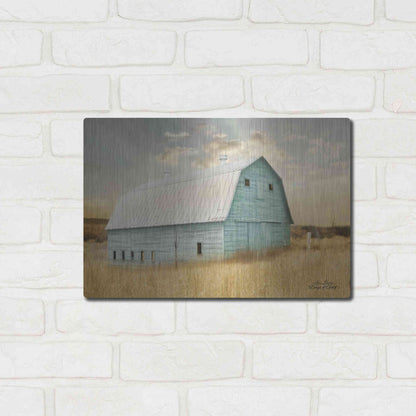 Luxe Metal Art 'Days of Gold' by Lori Deiter, Metal Wall Art,16x12