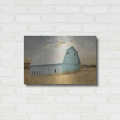 Luxe Metal Art 'Days of Gold' by Lori Deiter, Metal Wall Art,24x16