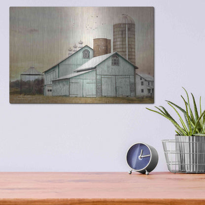Luxe Metal Art 'Jonestown Sunrise' by Lori Deiter, Metal Wall Art,16x12