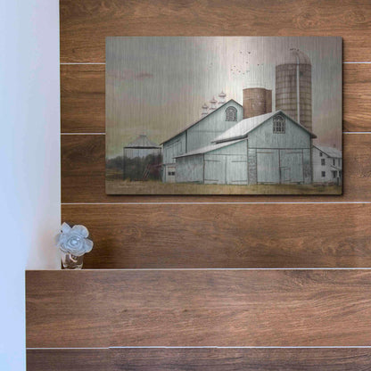 Luxe Metal Art 'Jonestown Sunrise' by Lori Deiter, Metal Wall Art,16x12