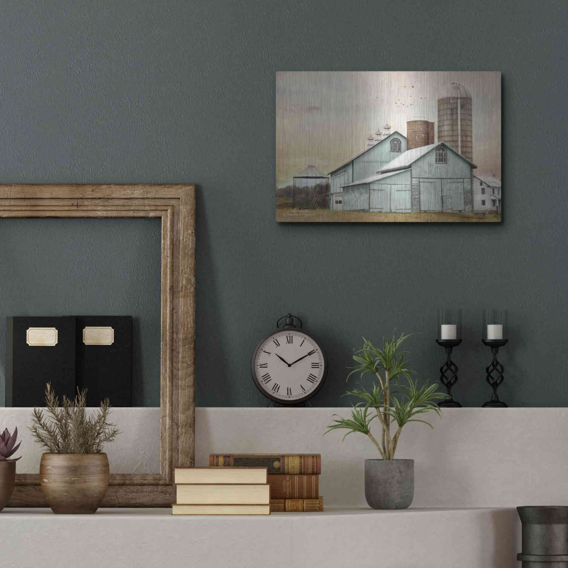 Luxe Metal Art 'Jonestown Sunrise' by Lori Deiter, Metal Wall Art,16x12