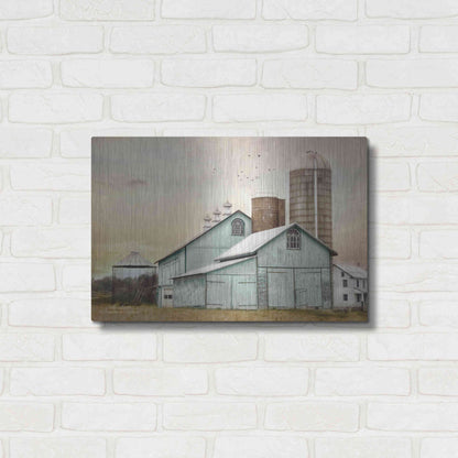 Luxe Metal Art 'Jonestown Sunrise' by Lori Deiter, Metal Wall Art,24x16