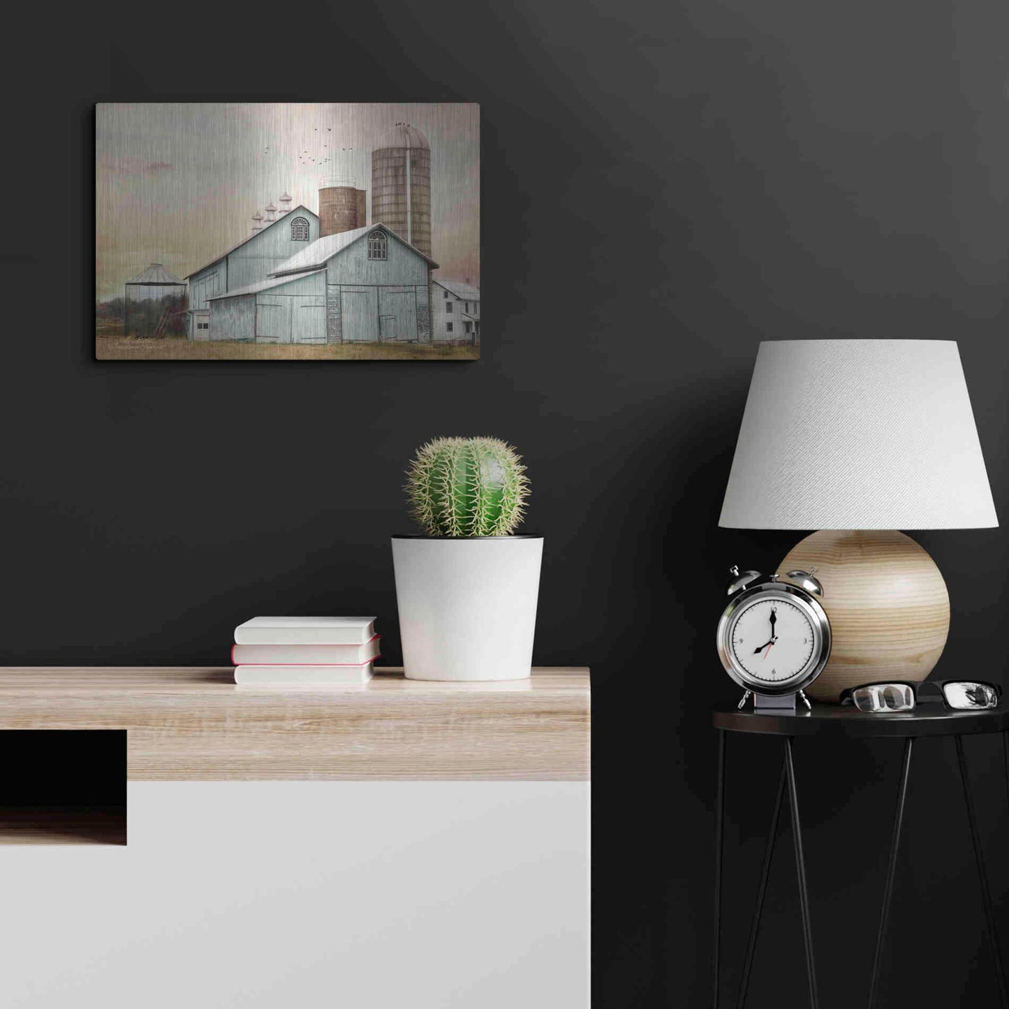 Luxe Metal Art 'Jonestown Sunrise' by Lori Deiter, Metal Wall Art,24x16