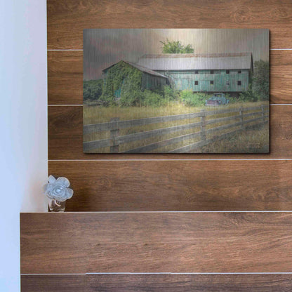 Luxe Metal Art 'Overgrown' by Lori Deiter, Metal Wall Art,16x12