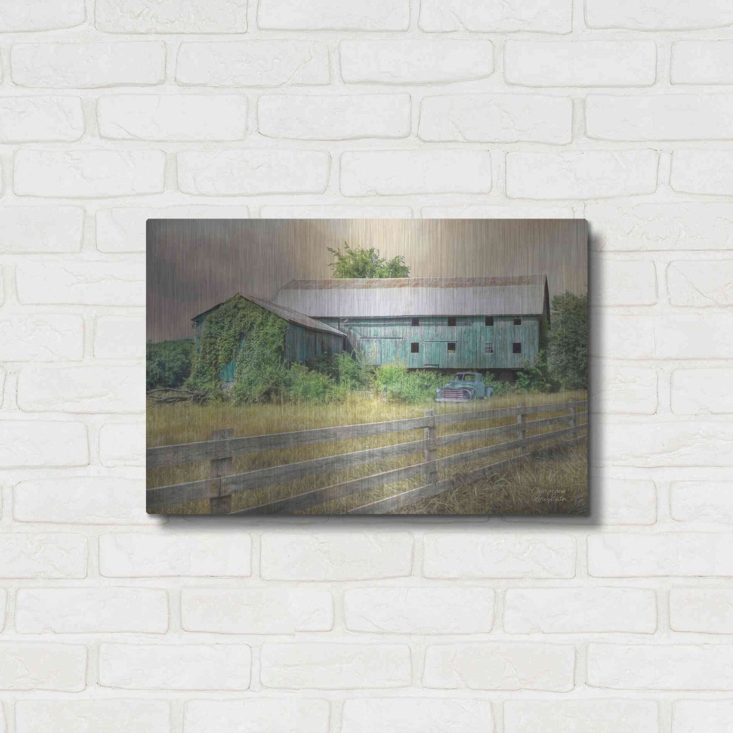 Luxe Metal Art 'Overgrown' by Lori Deiter, Metal Wall Art,24x16
