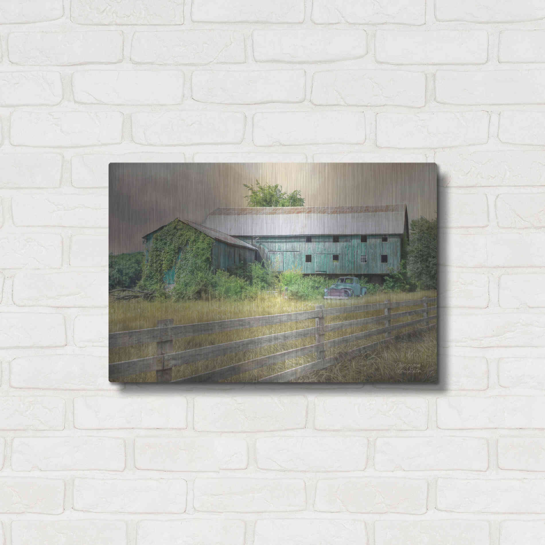 Luxe Metal Art 'Overgrown' by Lori Deiter, Metal Wall Art,24x16