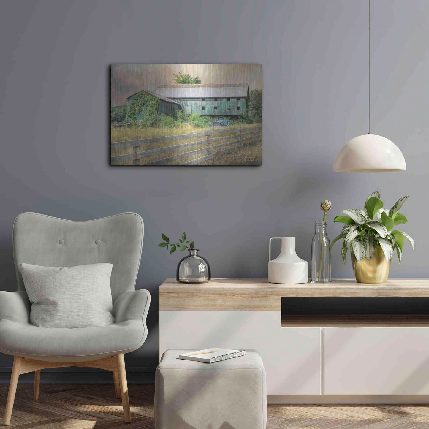 Luxe Metal Art 'Overgrown' by Lori Deiter, Metal Wall Art,24x16
