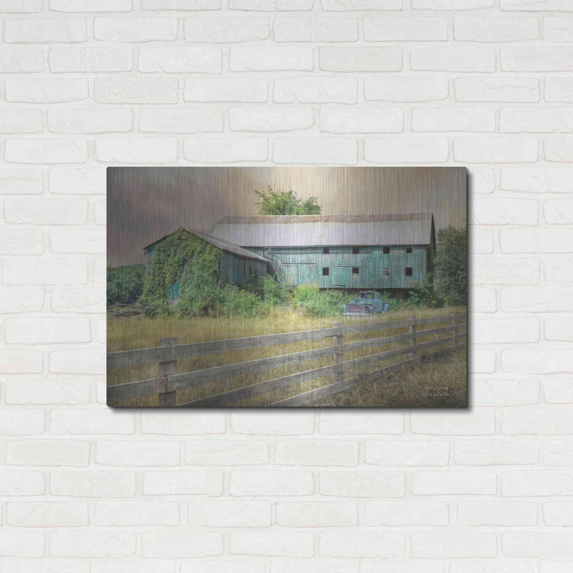 Luxe Metal Art 'Overgrown' by Lori Deiter, Metal Wall Art,36x24