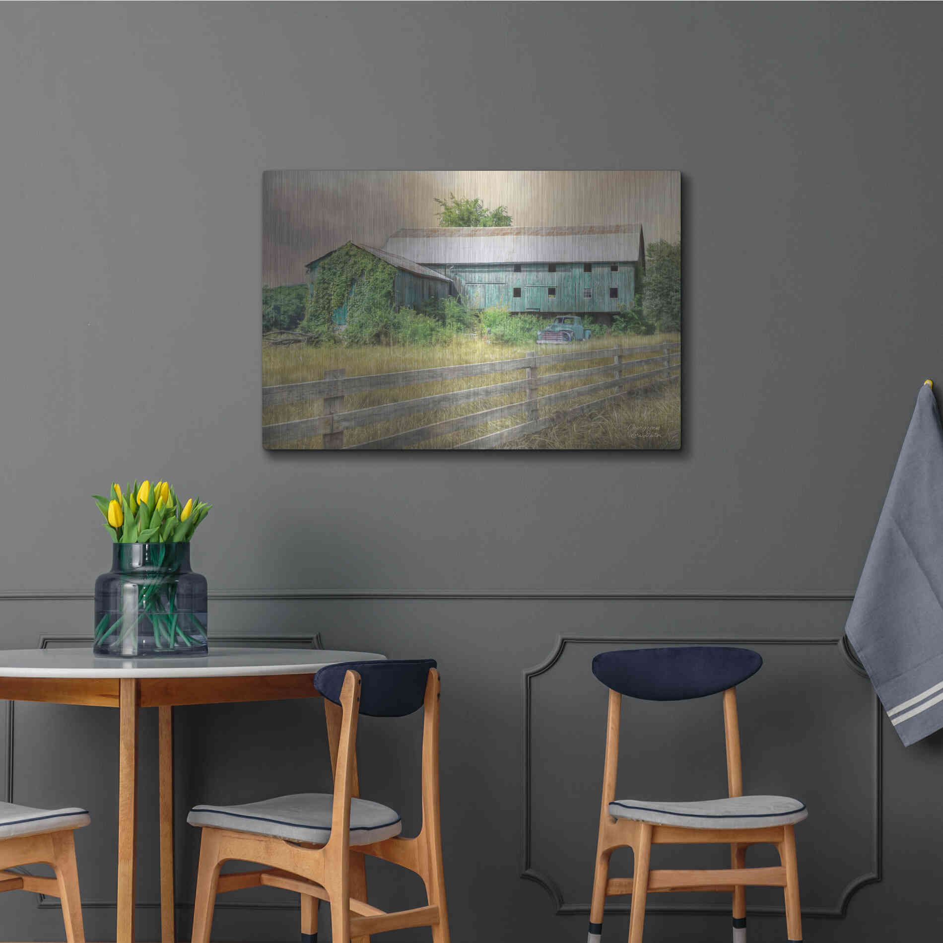 Luxe Metal Art 'Overgrown' by Lori Deiter, Metal Wall Art,36x24