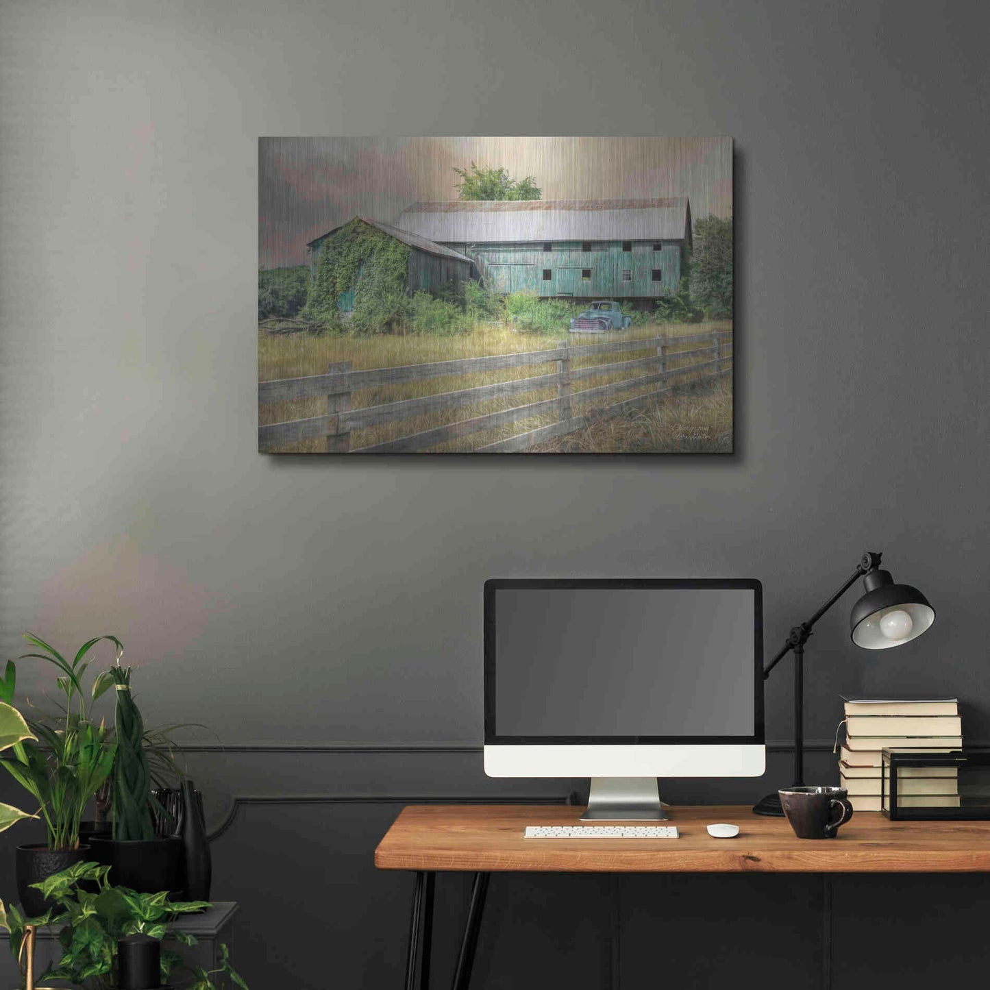 Luxe Metal Art 'Overgrown' by Lori Deiter, Metal Wall Art,36x24