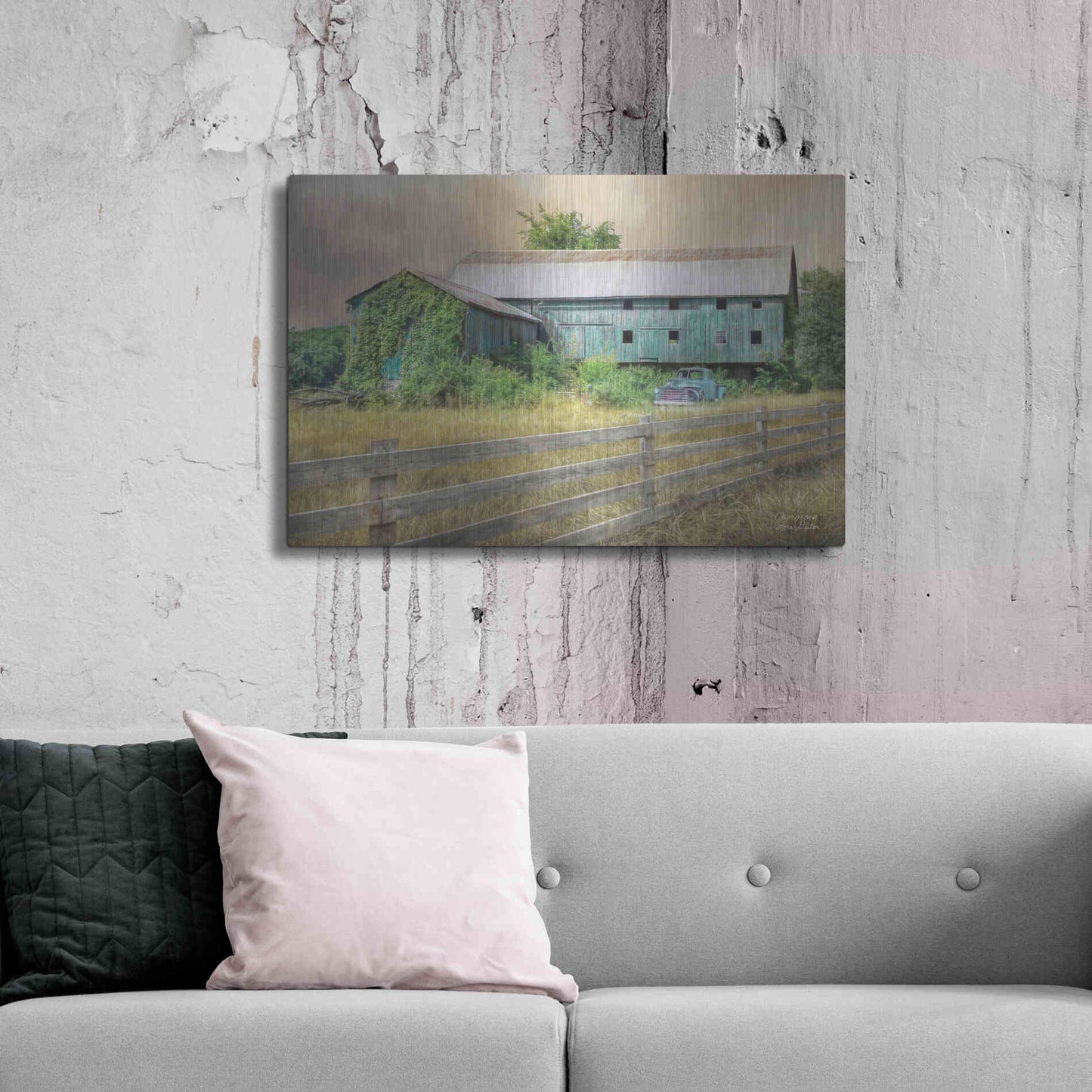 Luxe Metal Art 'Overgrown' by Lori Deiter, Metal Wall Art,36x24