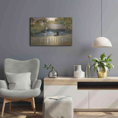 Luxe Metal Art 'Old Teal Shed' by Lori Deiter, Metal Wall Art,24x16
