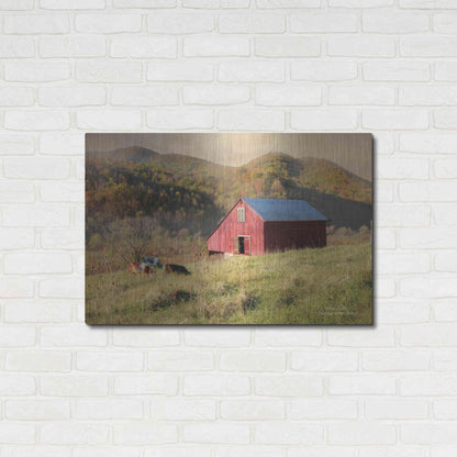 Luxe Metal Art 'Sunrise in the Valley' by Lori Deiter, Metal Wall Art,36x24