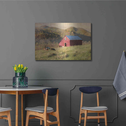 Luxe Metal Art 'Sunrise in the Valley' by Lori Deiter, Metal Wall Art,36x24