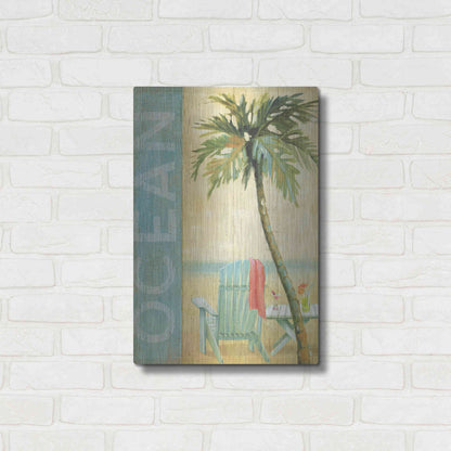 Luxe Metal Art 'Ocean Beach II' by Daphne Brissonet, Metal Wall Art,16x24