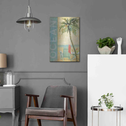 Luxe Metal Art 'Ocean Beach II' by Daphne Brissonet, Metal Wall Art,16x24