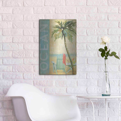 Luxe Metal Art 'Ocean Beach II' by Daphne Brissonet, Metal Wall Art,16x24