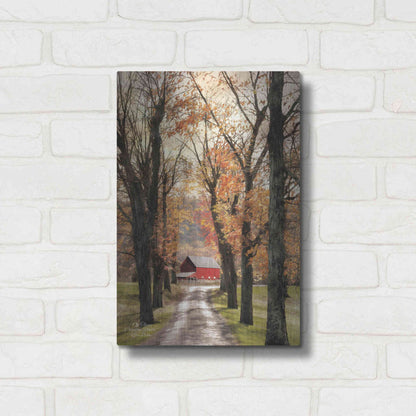 Luxe Metal Art 'On Those Country Roads' by Lori Deiter, Metal Wall Art,12x16