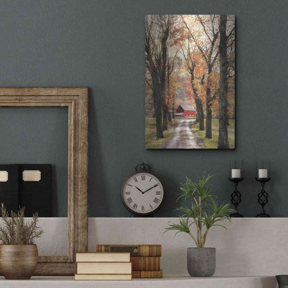 Luxe Metal Art 'On Those Country Roads' by Lori Deiter, Metal Wall Art,12x16