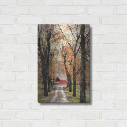 Luxe Metal Art 'On Those Country Roads' by Lori Deiter, Metal Wall Art,16x24