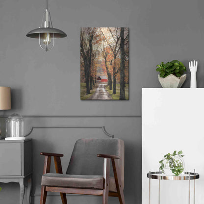 Luxe Metal Art 'On Those Country Roads' by Lori Deiter, Metal Wall Art,16x24