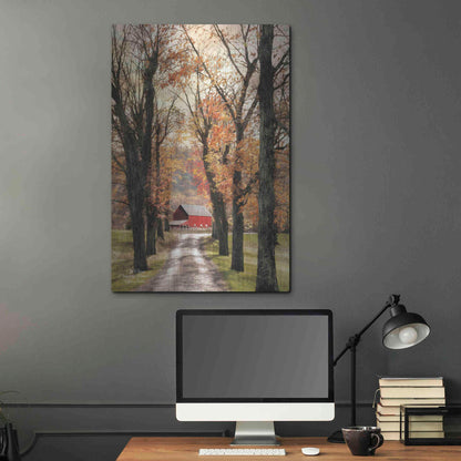 Luxe Metal Art 'On Those Country Roads' by Lori Deiter, Metal Wall Art,24x36