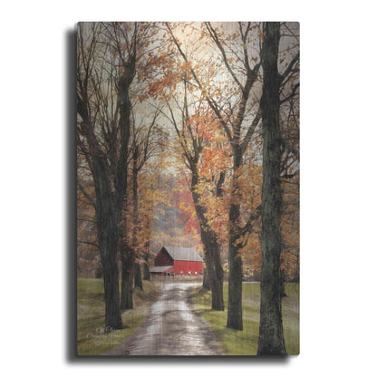 Luxe Metal Art 'On Those Country Roads' by Lori Deiter, Metal Wall Art