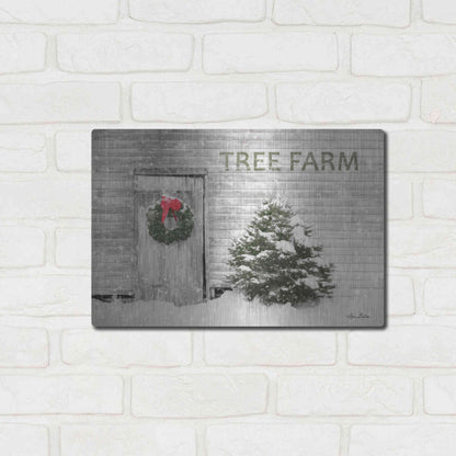 Luxe Metal Art 'Tree Farm' by Lori Deiter, Metal Wall Art,16x12
