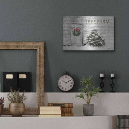 Luxe Metal Art 'Tree Farm' by Lori Deiter, Metal Wall Art,16x12