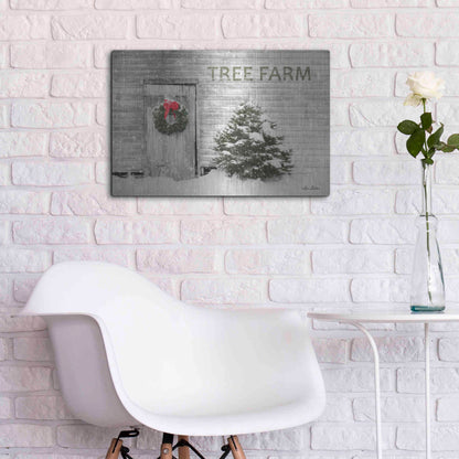 Luxe Metal Art 'Tree Farm' by Lori Deiter, Metal Wall Art,24x16