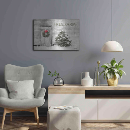Luxe Metal Art 'Tree Farm' by Lori Deiter, Metal Wall Art,24x16