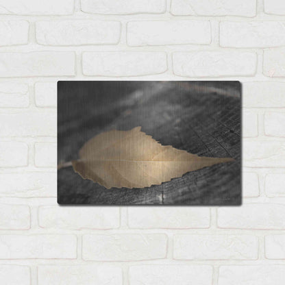 Luxe Metal Art 'Natural Gold Leaf' by Lori Deiter, Metal Wall Art,16x12