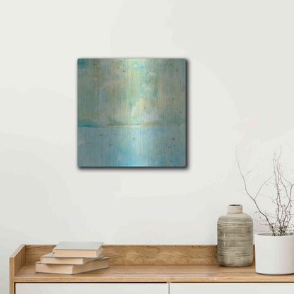 Luxe Metal Art 'Dreaming of the Shore' by Melissa Averinos, Metal Wall Art,12x12