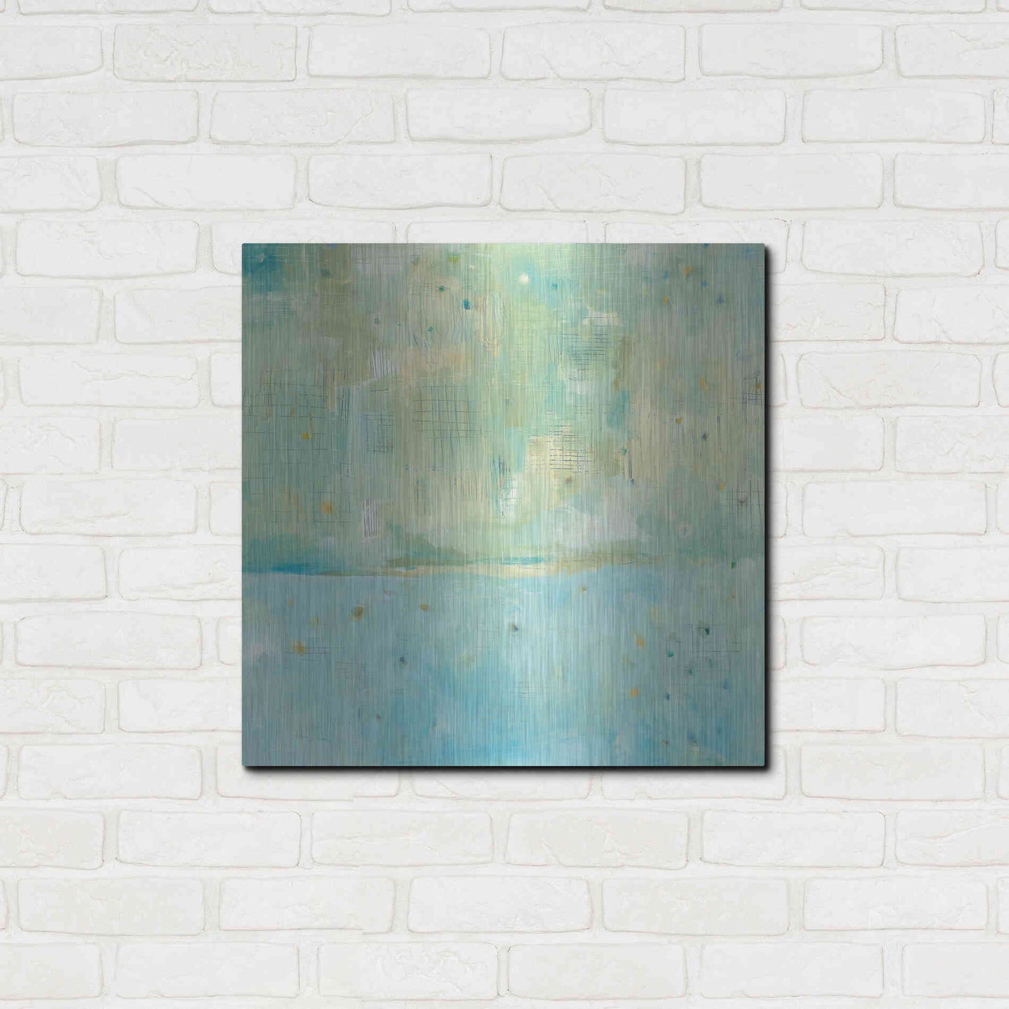 Luxe Metal Art 'Dreaming of the Shore' by Melissa Averinos, Metal Wall Art,24x24