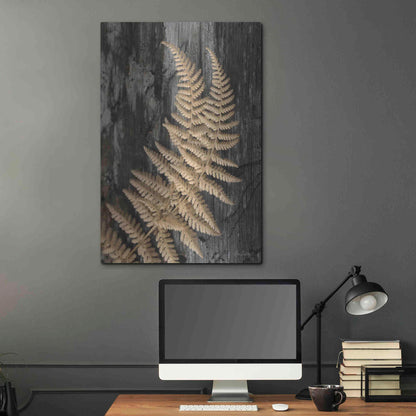 Luxe Metal Art 'Natural Gold Fern' by Lori Deiter, Metal Wall Art,24x36
