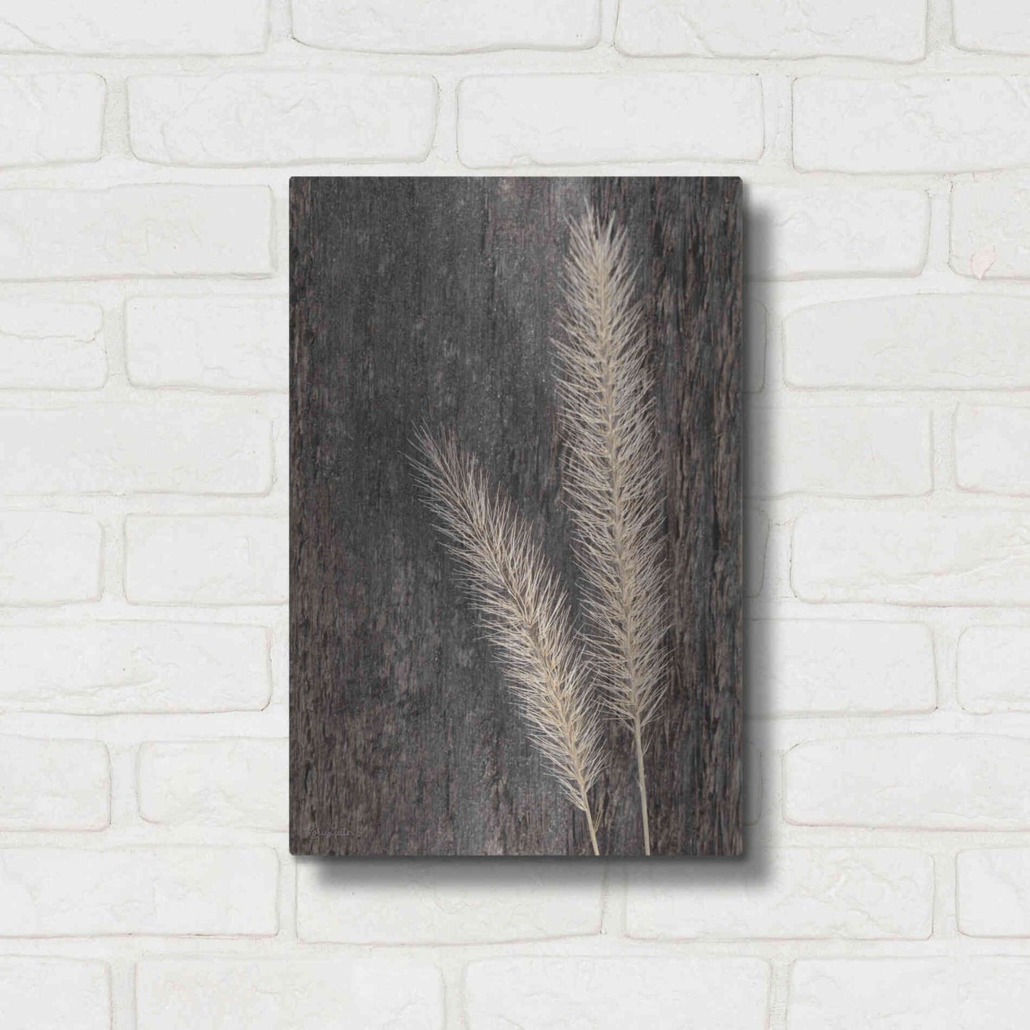 Luxe Metal Art 'Natural Wheat' by Lori Deiter, Metal Wall Art,12x16