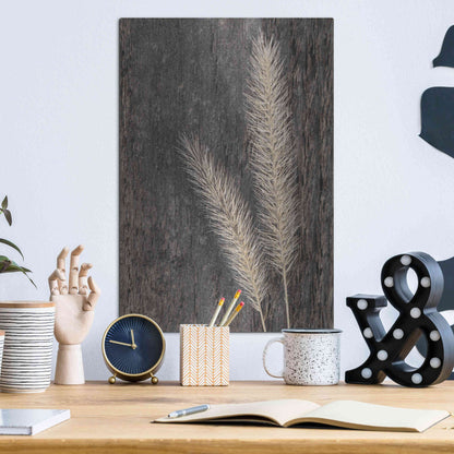 Luxe Metal Art 'Natural Wheat' by Lori Deiter, Metal Wall Art,12x16