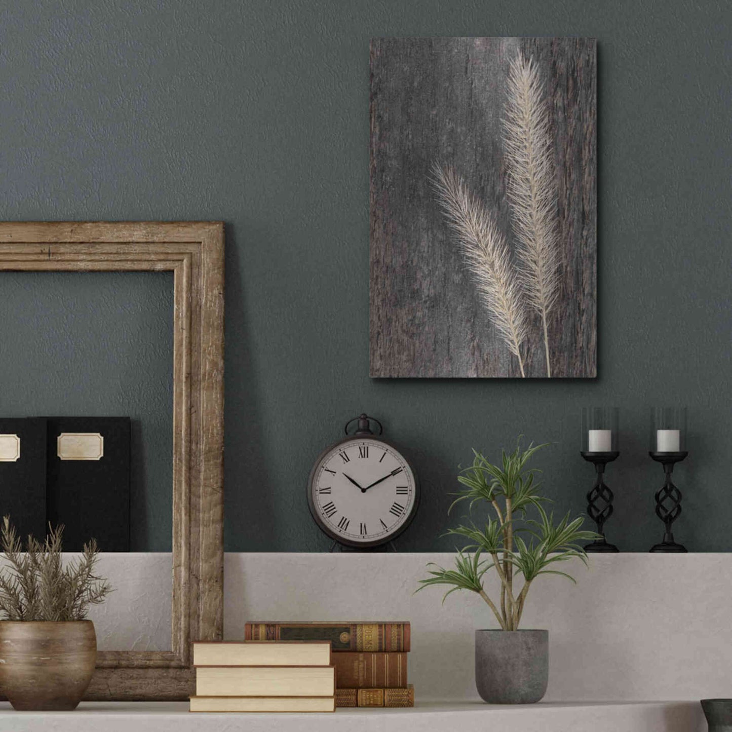 Luxe Metal Art 'Natural Wheat' by Lori Deiter, Metal Wall Art,12x16