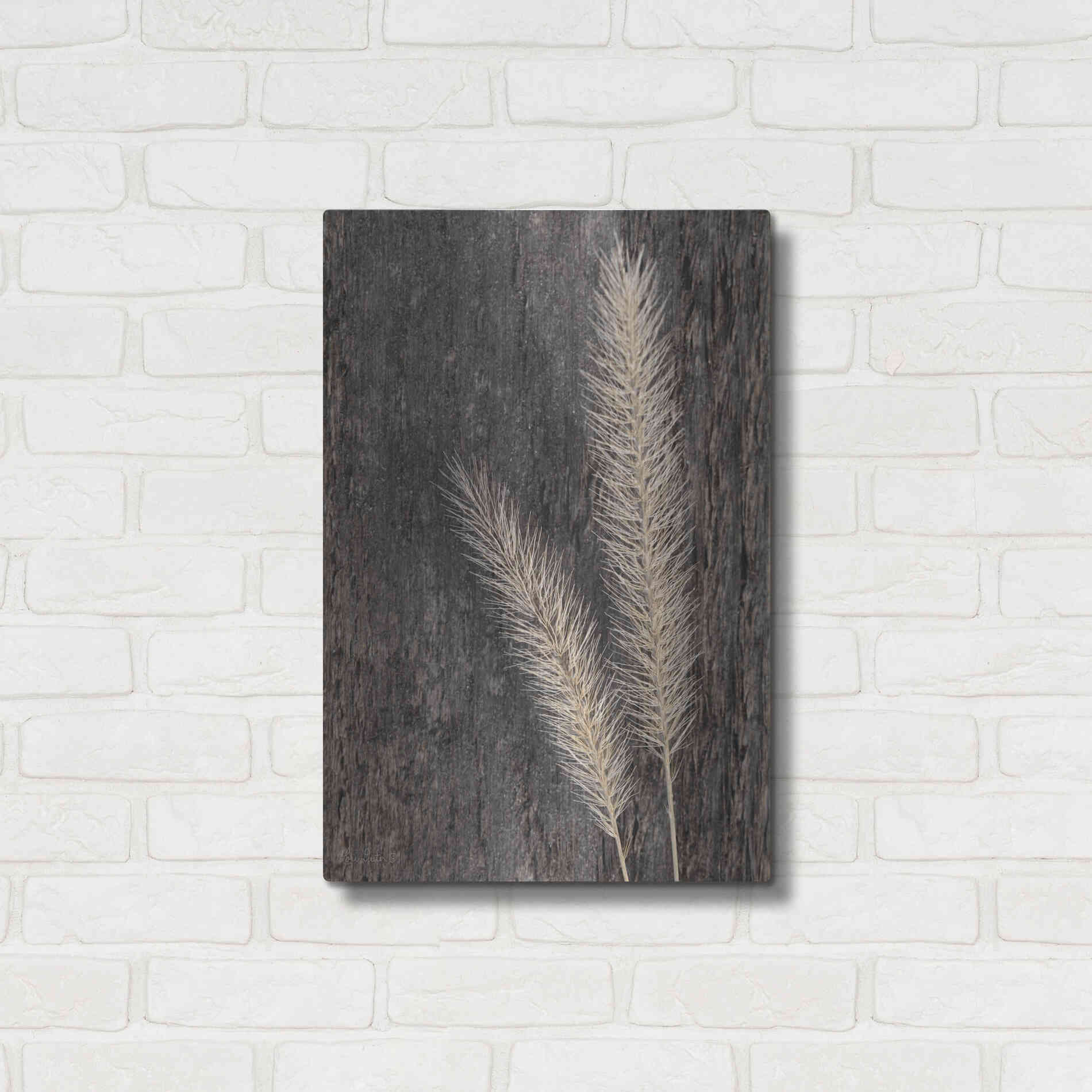 Luxe Metal Art 'Natural Wheat' by Lori Deiter, Metal Wall Art,16x24