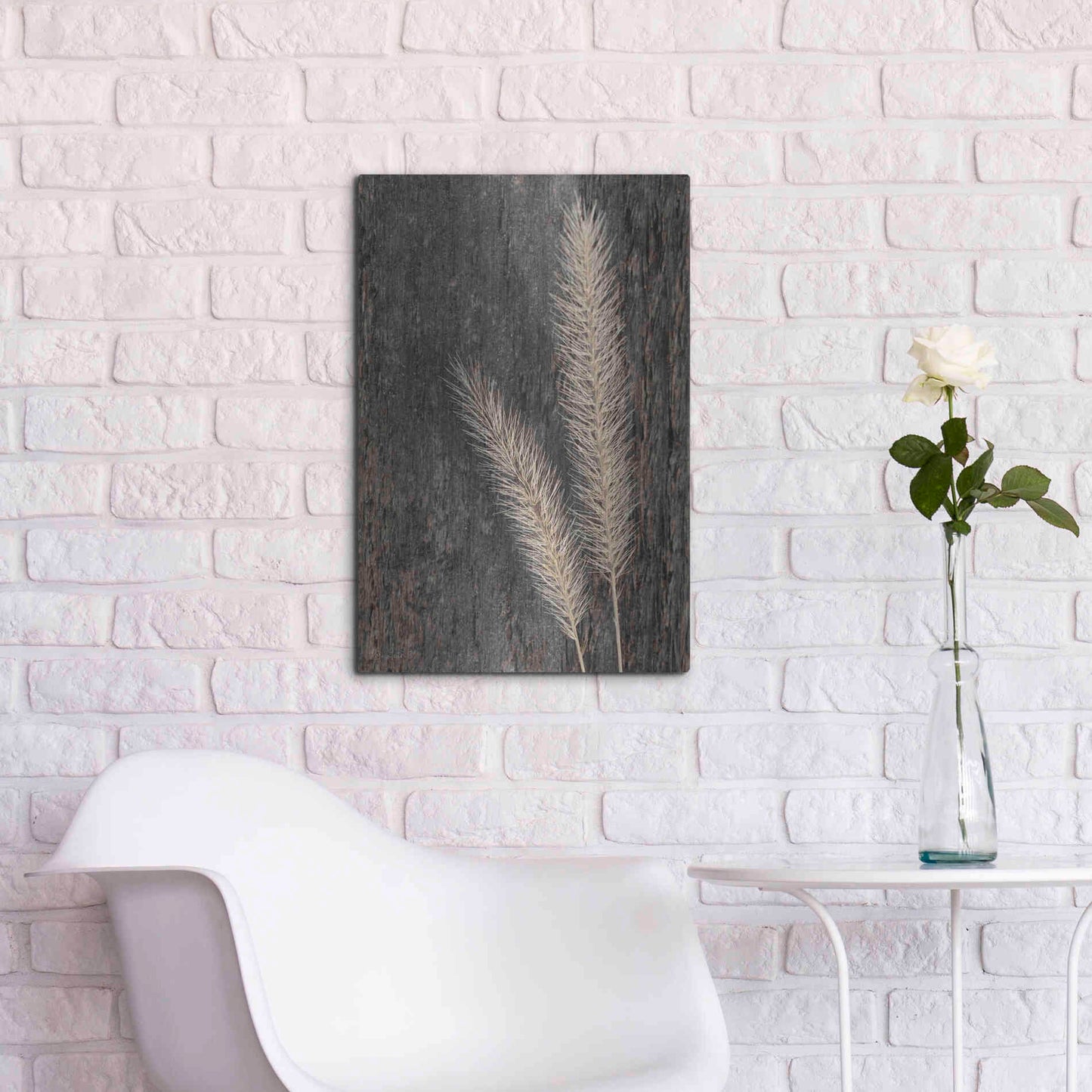 Luxe Metal Art 'Natural Wheat' by Lori Deiter, Metal Wall Art,16x24