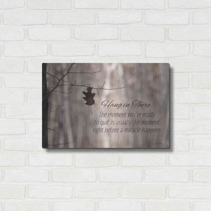 Luxe Metal Art 'Hang in There' by Lori Deiter, Metal Wall Art,24x16