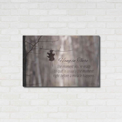 Luxe Metal Art 'Hang in There' by Lori Deiter, Metal Wall Art,36x24
