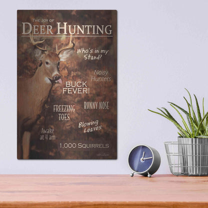 Luxe Metal Art 'Joy of Hunting' by Lori Deiter, Metal Wall Art,12x16