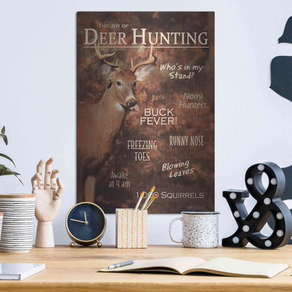 Luxe Metal Art 'Joy of Hunting' by Lori Deiter, Metal Wall Art,12x16