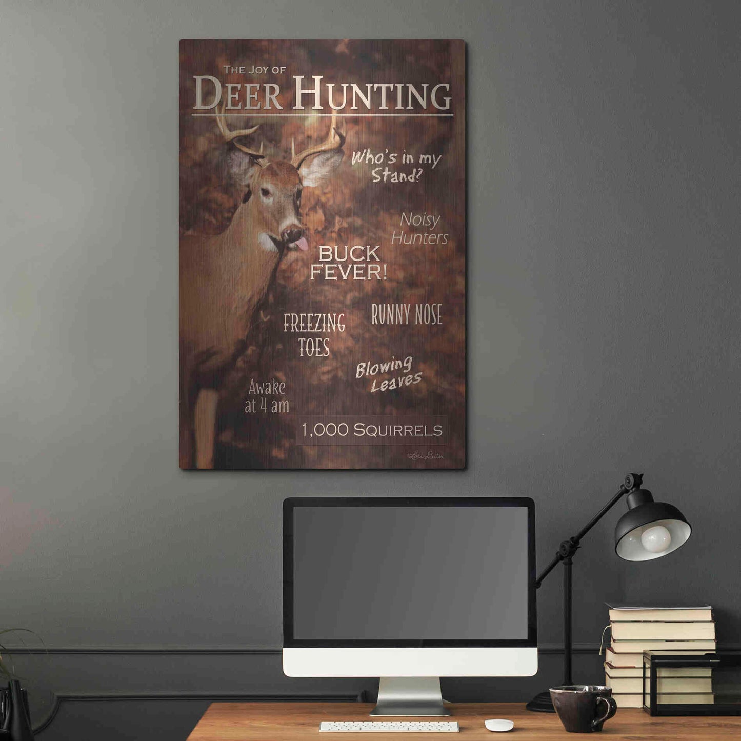 Luxe Metal Art 'Joy of Hunting' by Lori Deiter, Metal Wall Art,24x36