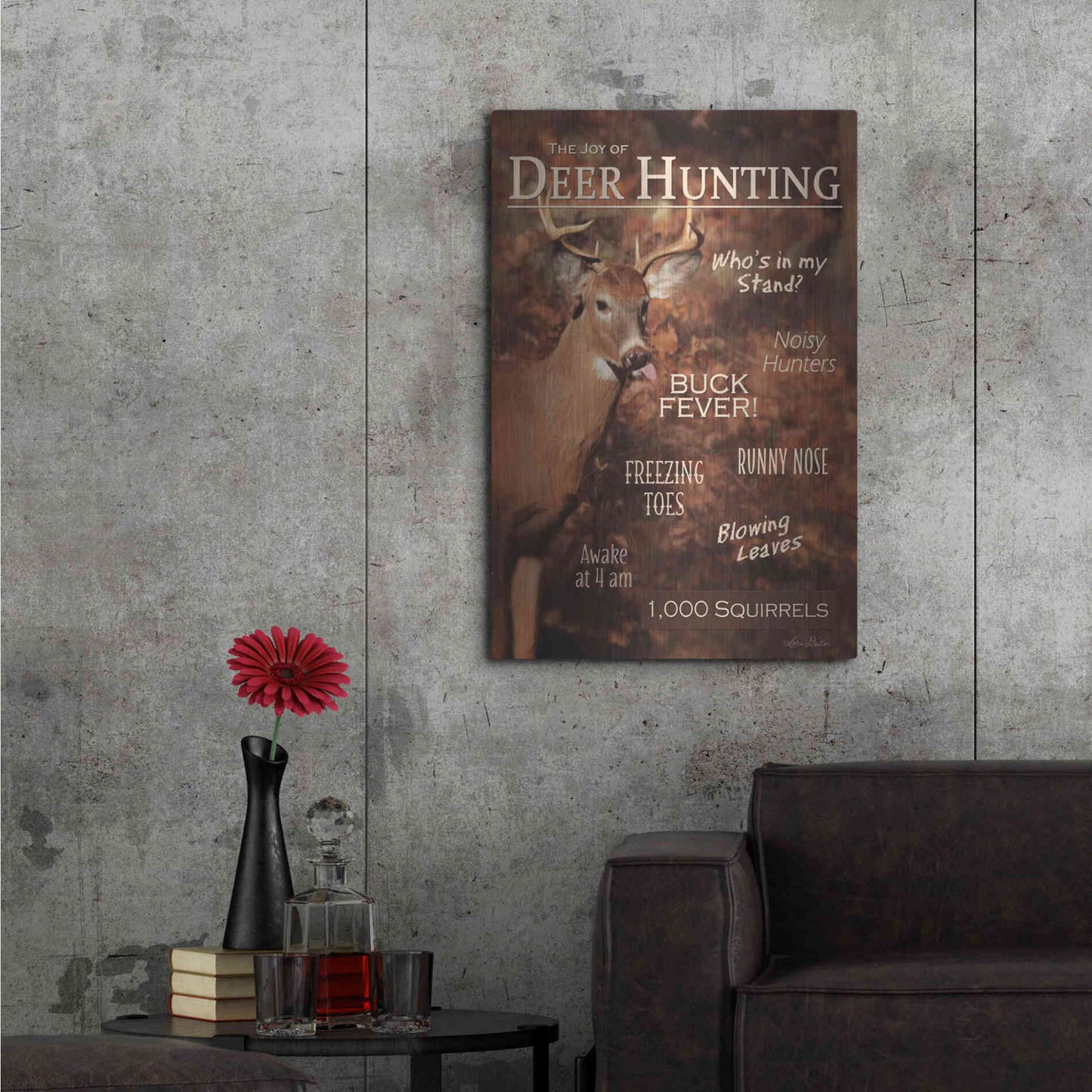 Luxe Metal Art 'Joy of Hunting' by Lori Deiter, Metal Wall Art,24x36