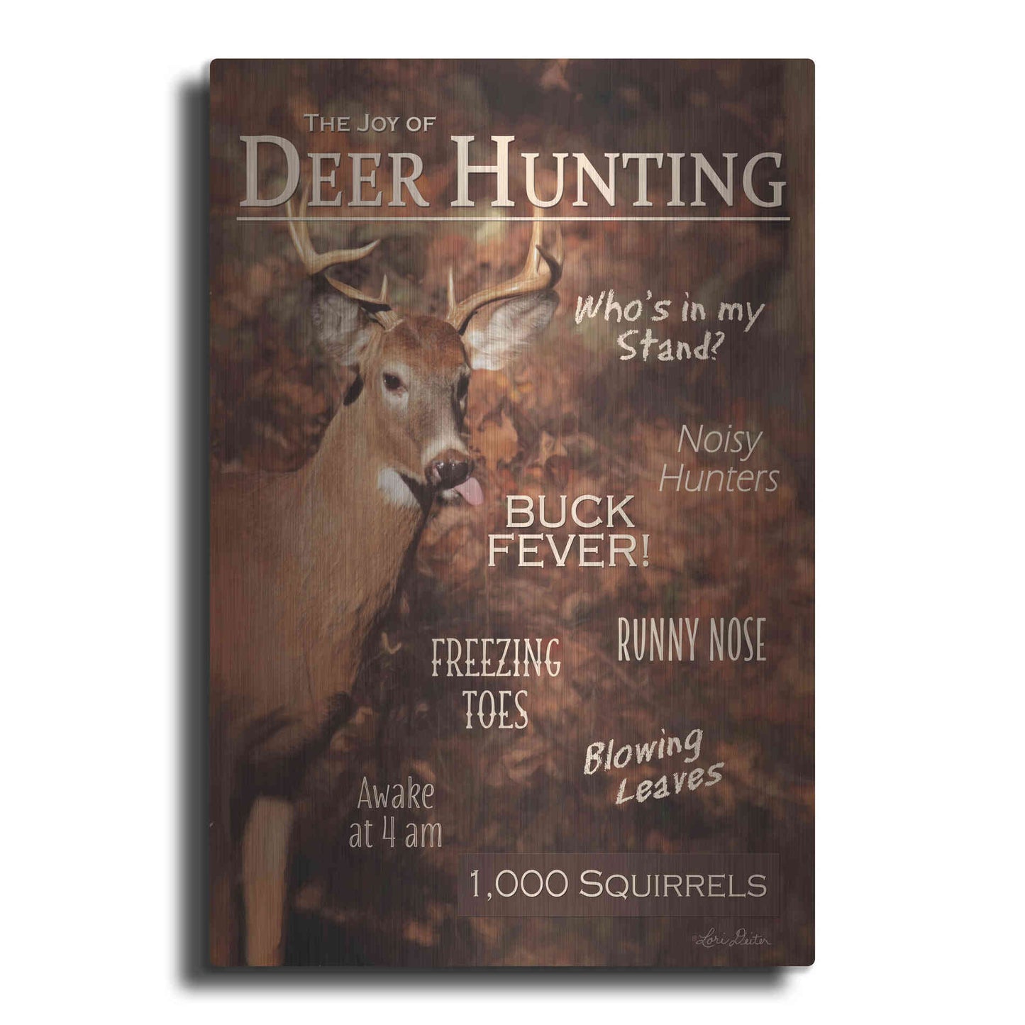Luxe Metal Art 'Joy of Hunting' by Lori Deiter, Metal Wall Art